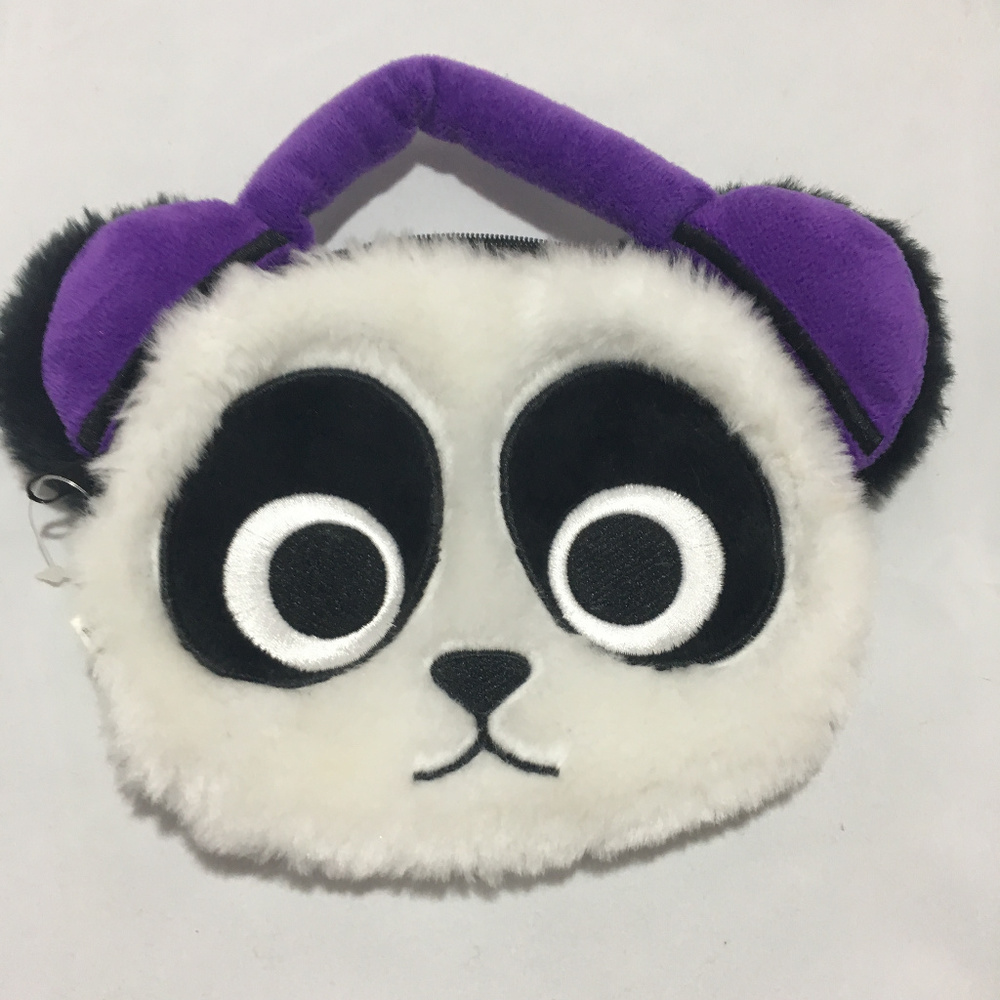 Small Plush Panda Pouch